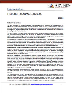 HR Services Industry Report PDF